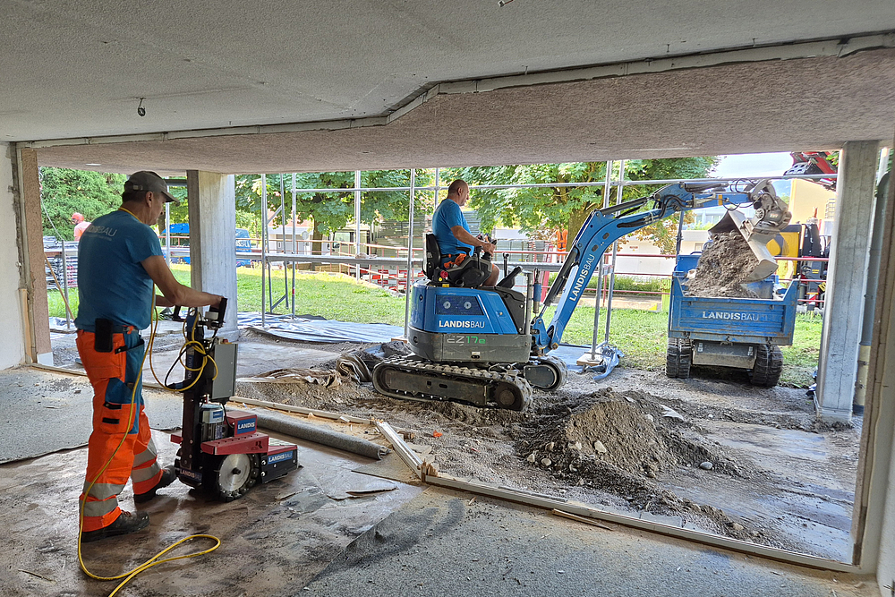 Energetische Sanierung: Fortschritte an der Mugerenstrasse 5
